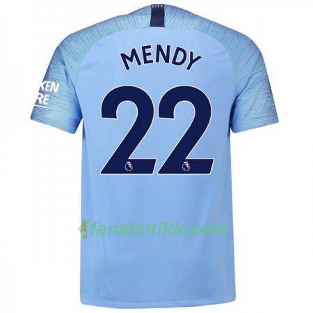 Fotballdrakt Manchester City Mendy 22 Hjemmetrøye 2018-2019 Kortermet